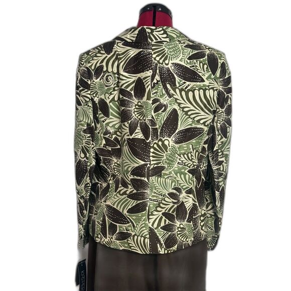 NWT Kasper Skirt Suit 100% Silk Size 16 Forest Multi 2-Piece Set Blazer & Skirt - Picture 16 of 16